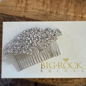 Bridal Silver Crystal Hair Comb